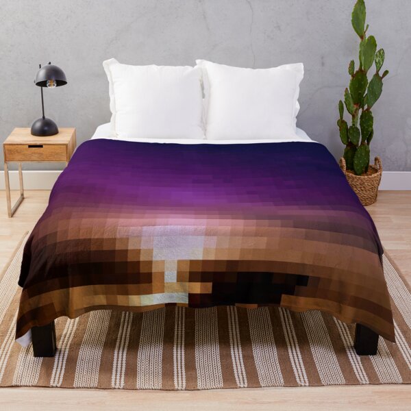 Item preview, Pixelated Colorful Sunset Silhouette designed and sold by Potato Quality Prints.