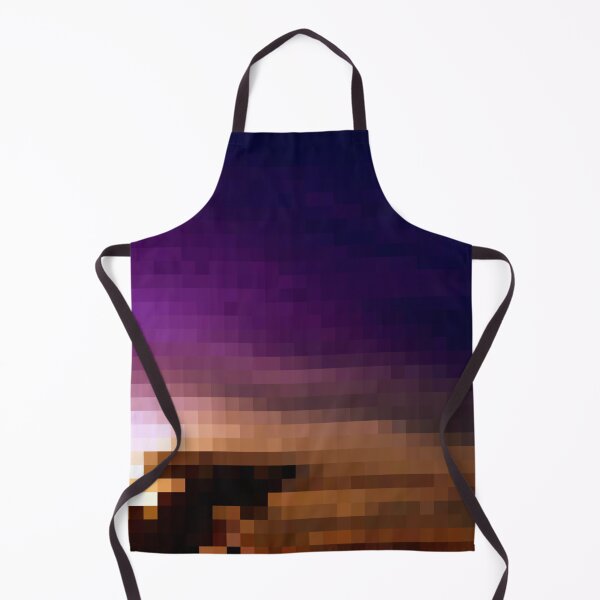 Item preview, Pixelated Colorful Sunset Silhouette designed and sold by Potato Quality Prints.