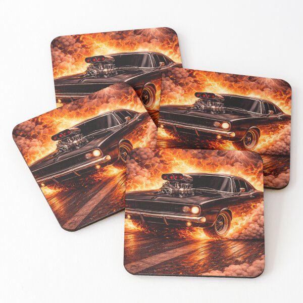 Item preview, Inferno Burnout Black Muscle Car Unleashed designed and sold by Willyboy16.