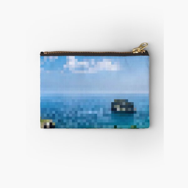 Item preview, Pixelated Coastline Island Scene designed and sold by Potato Quality Prints.