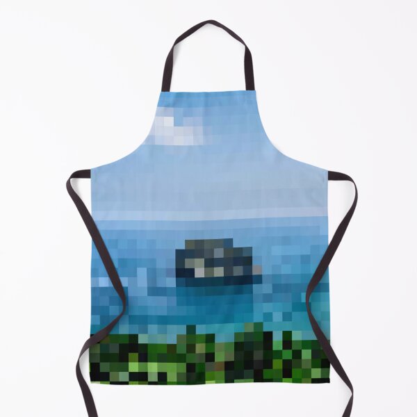 Item preview, Pixelated Coastline Island Scene designed and sold by Potato Quality Prints.