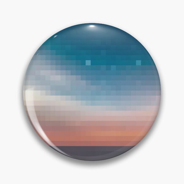 Item preview, Pixelated Calm Ocean Night Sky designed and sold by Potato Quality Prints.