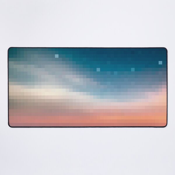 Item preview, Pixelated Calm Ocean Night Sky designed and sold by Potato Quality Prints.