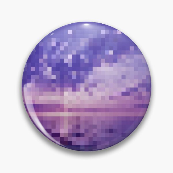 Item preview, Pixelated Purple Ocean Sunset designed and sold by Potato Quality Prints.