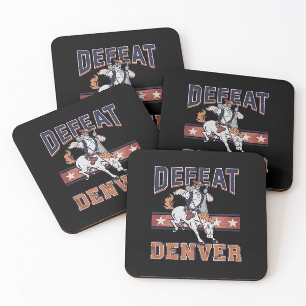 Item preview, Defeat Denver Retro Western Rodeo Mascot Graphic designed and sold by Evaevonechi.