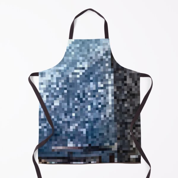 Item preview, Pixelated Mountainous Winter Church Scene designed and sold by Potato Quality Prints.