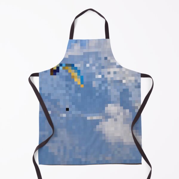Item preview, Pixelated Paraglider & Snowy Mountain Scene designed and sold by Potato Quality Prints.