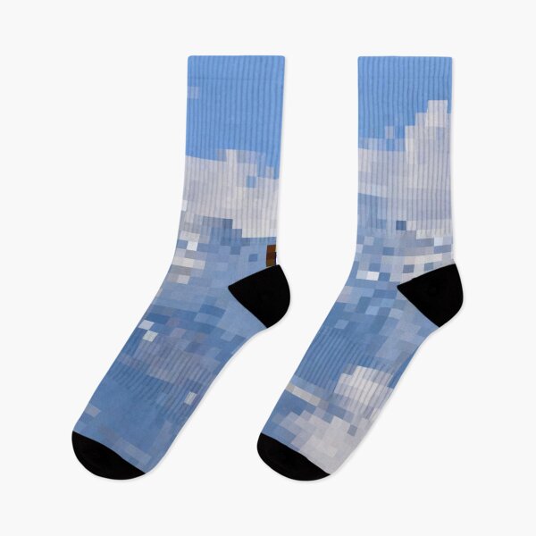 Item preview, Pixelated Paraglider & Snowy Mountain Scene designed and sold by Potato Quality Prints.