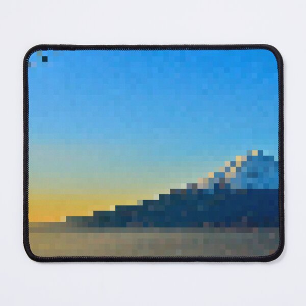 Item preview, Pixelated Morning Mountain Scene designed and sold by Potato Quality Prints.