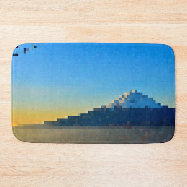 Item preview, Pixelated Morning Mountain Scene designed and sold by Potato Quality Prints.