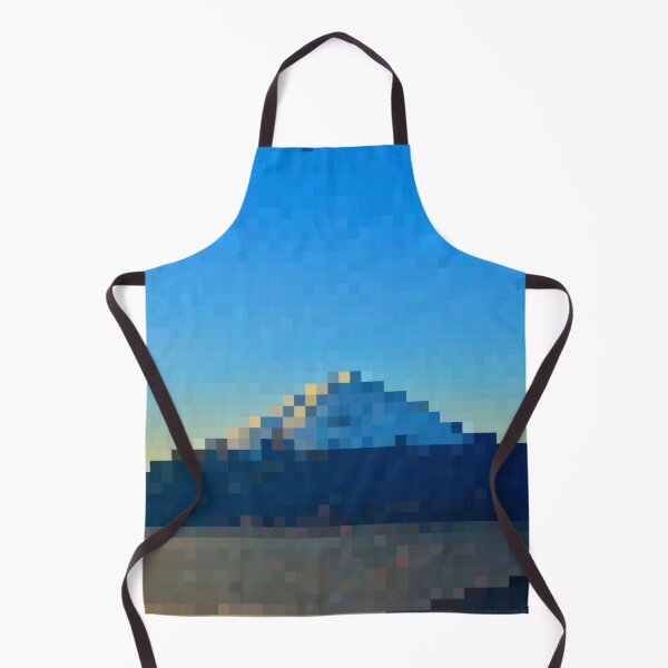 Item preview, Pixelated Morning Mountain Scene designed and sold by Potato Quality Prints.