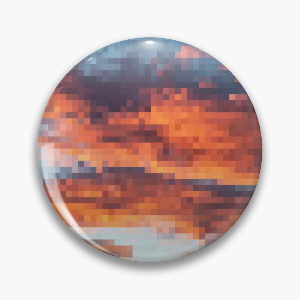 Item preview, Pixelated Colorful Sunset Sky designed and sold by Potato Quality Prints.