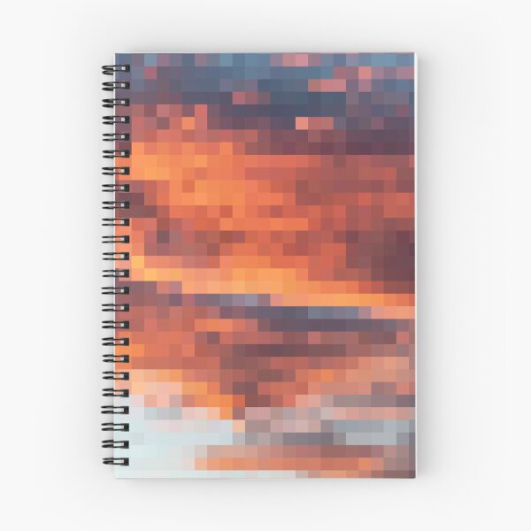 Item preview, Cielo pixelado colorido al atardecer designed and sold by Potato Quality Prints.