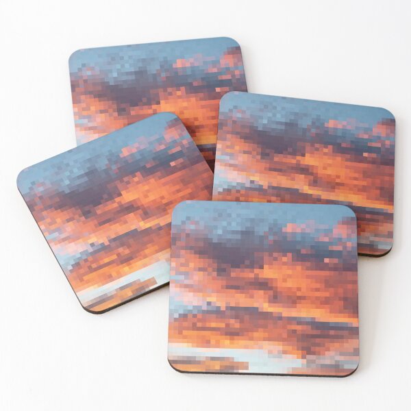 Item preview, Pixelated Colorful Sunset Sky designed and sold by Potato Quality Prints.