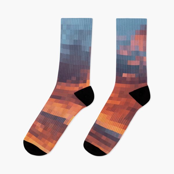 Item preview, Pixelated Colorful Sunset Sky designed and sold by Potato Quality Prints.