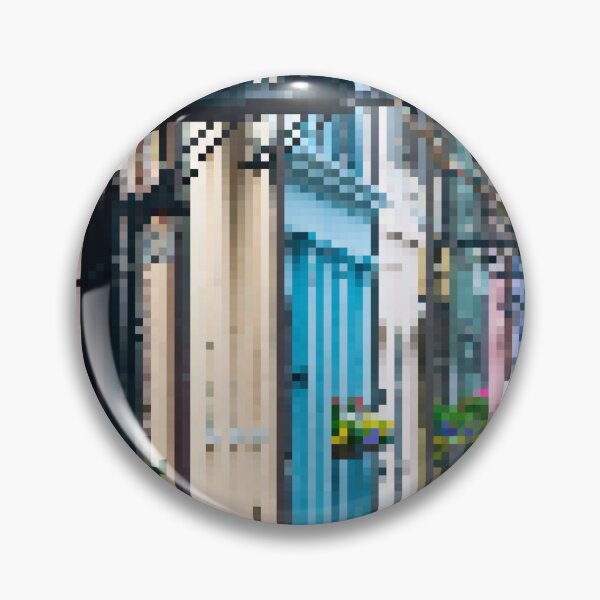 Item preview, Pixelated Charleston Colorful Storefronts  designed and sold by Potato Quality Prints.