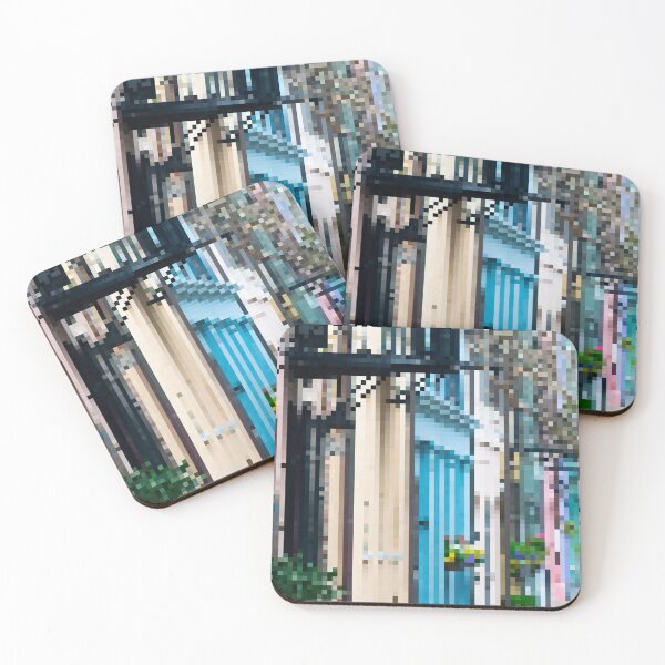 Item preview, Pixelated Charleston Colorful Storefronts  designed and sold by Potato Quality Prints.