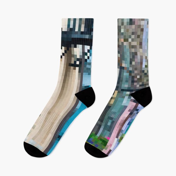 Item preview, Pixelated Charleston Colorful Storefronts  designed and sold by Potato Quality Prints.