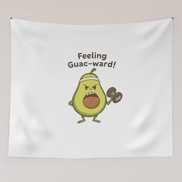 Item preview, Feeling Guac-ward! Funny Gym Avocado Weightlifting Graphic designed and sold by  MOHAMED.