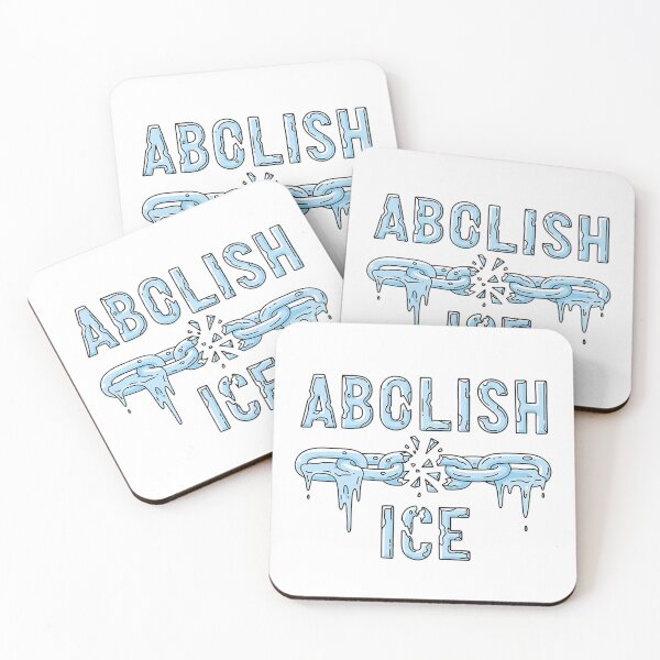 Item preview, Abolish ICE - Retro Melting Text Activism designed and sold by iwzzuel.