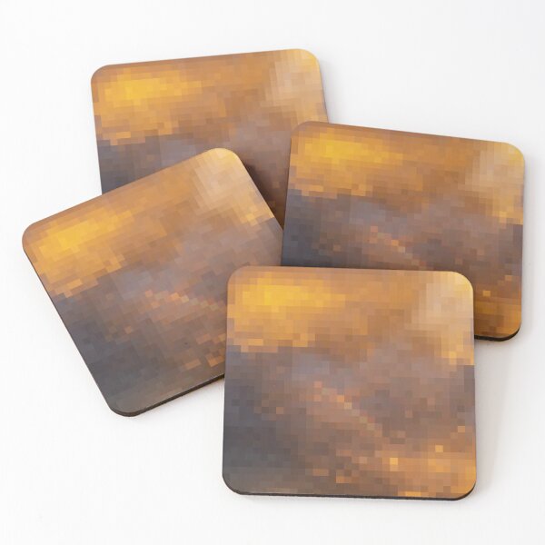 Item preview, Pixelated Shining Yellow Sky designed and sold by Potato Quality Prints.