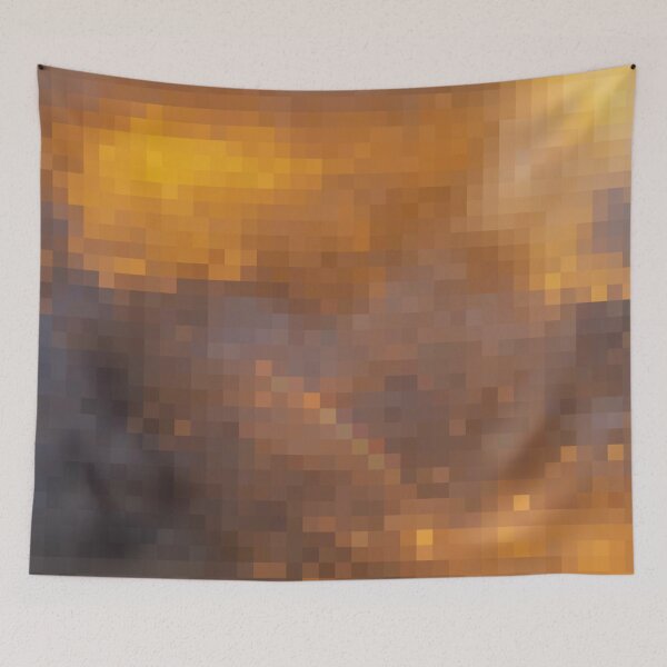 Item preview, Pixelated Shining Yellow Sky designed and sold by Potato Quality Prints.