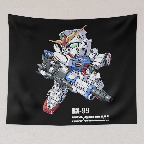 Item preview, SD Gundam RX-98 Neo Gundam Chibi Mecha Illustration designed and sold by Dyan4.
