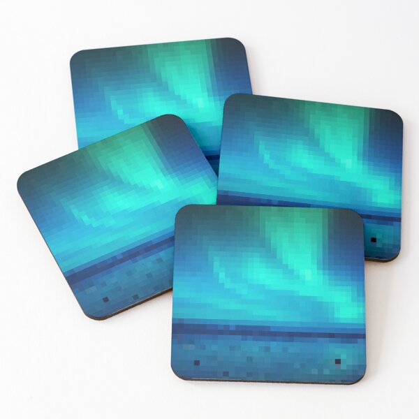 Item preview, Pixelated Northern Lights Scene designed and sold by Potato Quality Prints.