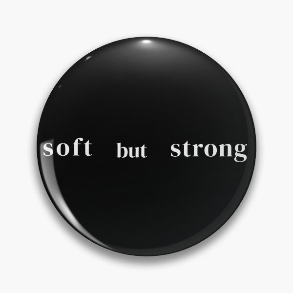 Item preview, Soft But Strong Minimal Quote Typography | Emotional Aesthetic Text Design designed and sold by glowtrendz.