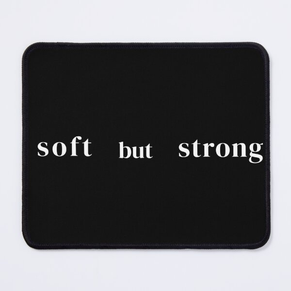 Item preview, Soft But Strong Minimal Quote Typography | Emotional Aesthetic Text Design designed and sold by glowtrendz.