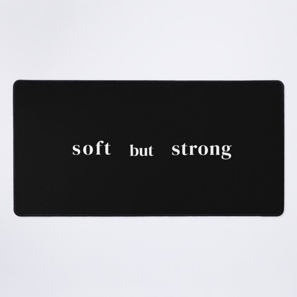 Item preview, Soft But Strong Minimal Quote Typography | Emotional Aesthetic Text Design designed and sold by glowtrendz.
