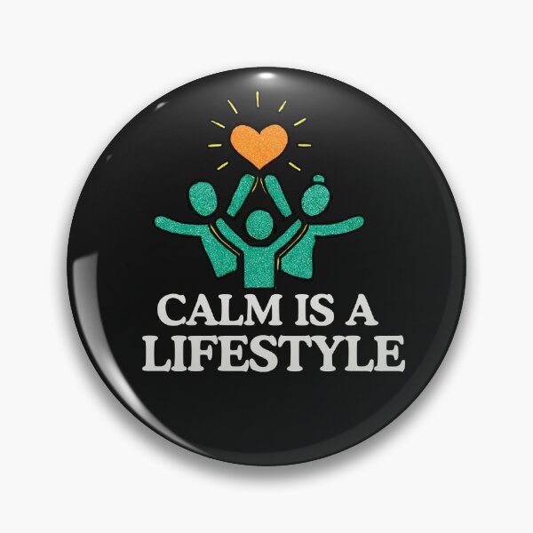 Item preview, Calm Is a Lifestyle – Positive Wellness & Family Unity Quote Design designed and sold by AdicretorDesign.