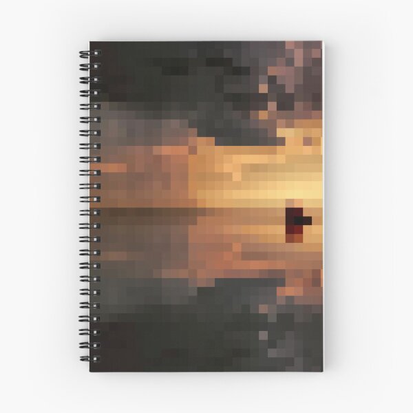 Item preview, Pixelated Stormy Ocean Scene designed and sold by Potato Quality Prints.