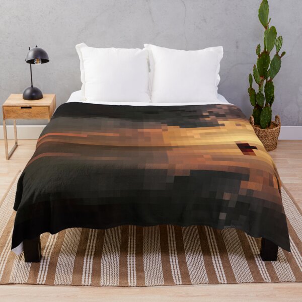 Item preview, Pixelated Stormy Ocean Scene designed and sold by Potato Quality Prints.