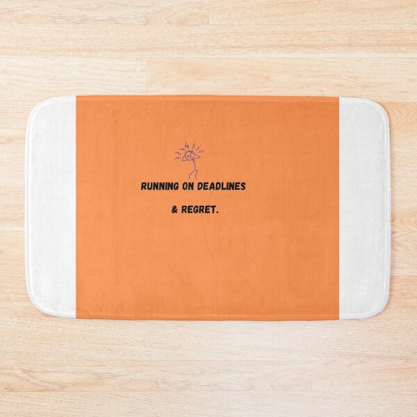 Item preview, Running on Deadlines and Regret. designed and sold by NeonPetal.