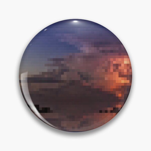 Item preview, Pixelated Thunder Storm Red Clouds designed and sold by Potato Quality Prints.