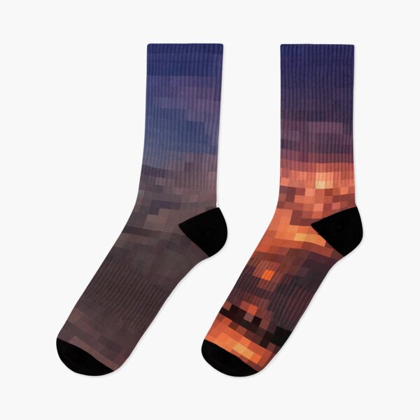 Item preview, Pixelated Thunder Storm Red Clouds designed and sold by Potato Quality Prints.