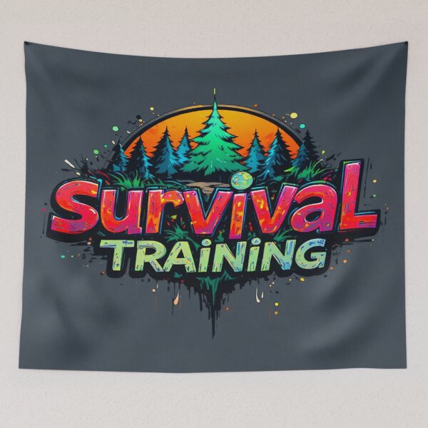 Item preview, Survival training – Graffiti outdoor style designed and sold by Hot4Shirt.