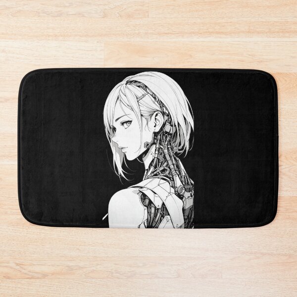 Item preview, Cyberpunk Android Girl – Futuristic Anime Cyborg Portrait designed and sold by Dyan4.