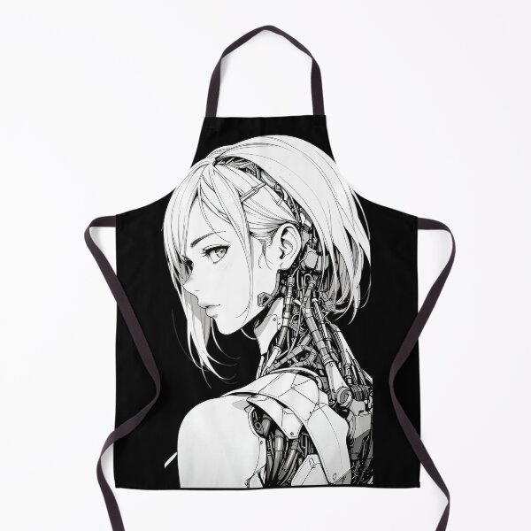 Item preview, Cyberpunk Android Girl – Futuristic Anime Cyborg Portrait designed and sold by Dyan4.