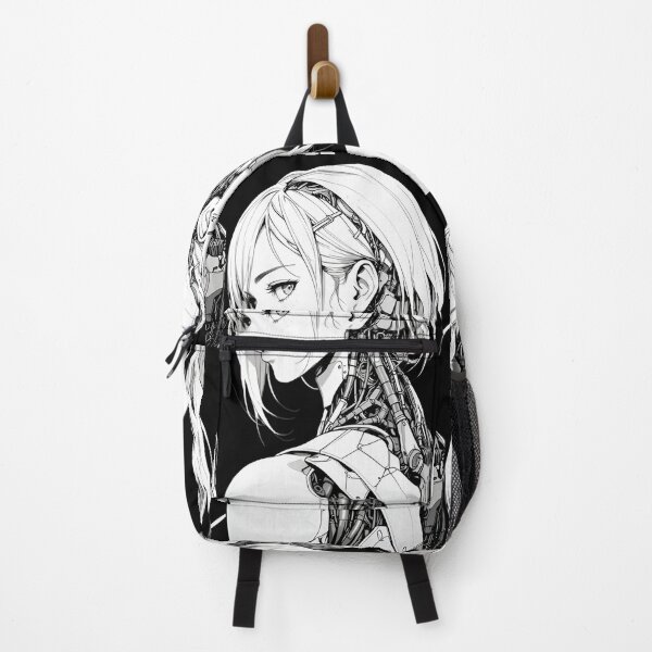 Item preview, Cyberpunk Android Girl – Futuristic Anime Cyborg Portrait designed and sold by Dyan4.