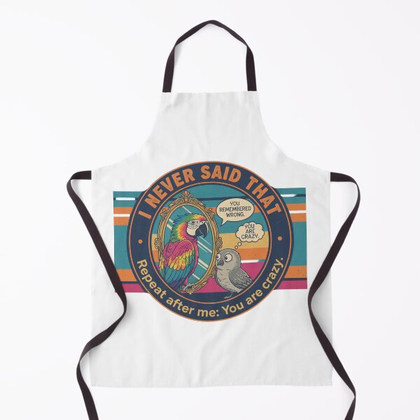 Item preview, Funny Gaslighting Parrot – I Never Said That Sarcastic 90s Vintage Graphic designed and sold by FakeJoo.