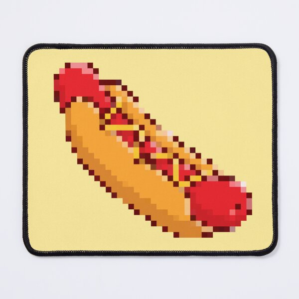 Item preview, Pixelated Hot Dog designed and sold by Potato Quality Prints.