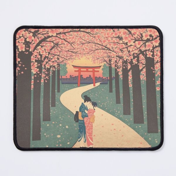 Item preview, Japanese Ukiyoe Cherry Blossom Pathway Sakura Tunnel Art designed and sold by Vandy Fullam.