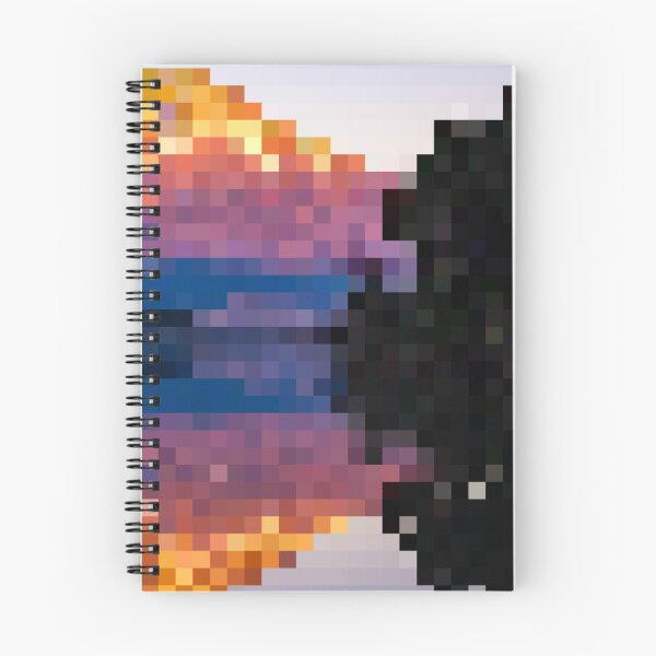 Item preview, Pixelated Vibrant Mountain on a Lake designed and sold by Potato Quality Prints.