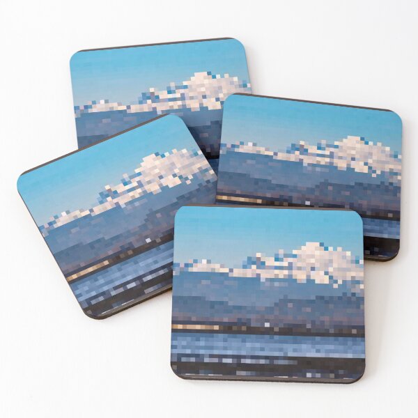 Item preview, Pixelated Distant Mountain Range designed and sold by Potato Quality Prints.