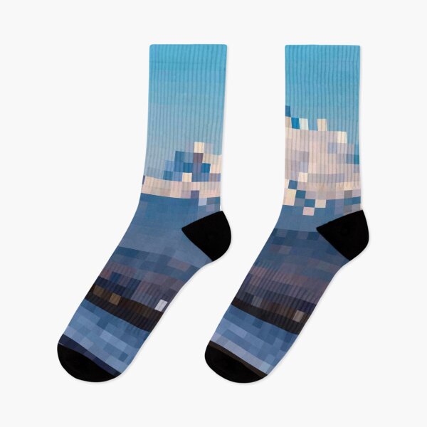 Item preview, Pixelated Distant Mountain Range designed and sold by Potato Quality Prints.