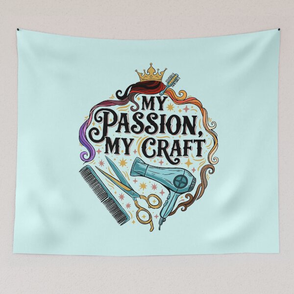Item preview, My Passion My Craft | Hairstylist Text Design designed and sold by MartynaKanik.