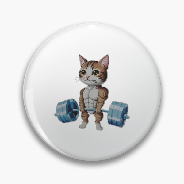 Item preview, Cat workout powerlifting kitty  designed and sold by Steele-Art.