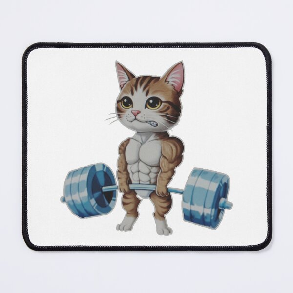 Item preview, Cat workout powerlifting kitty  designed and sold by Steele-Art.